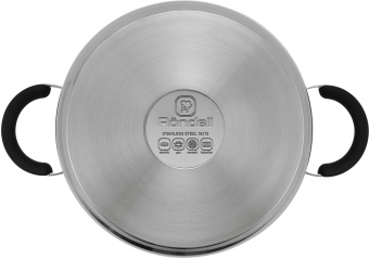 Кастрюля Rondell Brando RDS-1805 5.1л. d=24см (с крышкой) стальной - купить недорого с доставкой в интернет-магазине