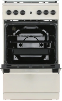 Плита Газовая Gorenje GG5A21BEF бежевый (стеклянная крышка) реш.чугун - купить недорого с доставкой в интернет-магазине