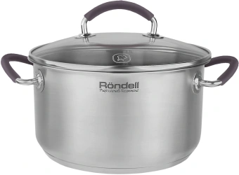Кастрюля Rondell Akzent RDS-1388 3.1л. d=20см (с крышкой) стальной - купить недорого с доставкой в интернет-магазине