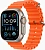 Смарт-часы Apple Watch Ultra 2 A2987 49мм OLED корп.титан Ocean band рем.оранжевый разм.брасл.:130-200мм (MREH3LW/A)