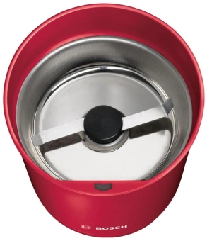 Кофемолка Bosch TSM6A014R 180Вт сист.помол.:ротац.нож вместим.:75гр красный - купить недорого с доставкой в интернет-магазине