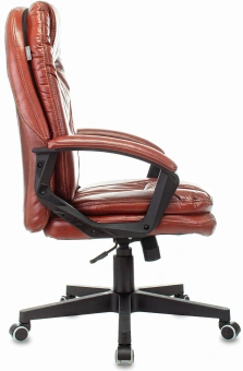 Кресло руководителя Бюрократ CH-868N коричневый Boroko-37 эко.кожа крестов. пластик - купить недорого с доставкой в интернет-магазине