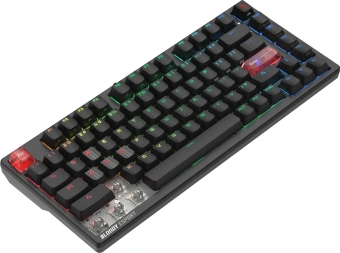 Клавиатура A4Tech MS76 механическая черный USB Multimedia for gamer LED кабель 1.8м - купить недорого с доставкой в интернет-магазине