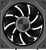 Вентилятор для корпуса PcCooler F3 X120R Reverse ARGB 120х120x25 черный 4-pin 28.4дБ (F3X12R-BKAC-GL) Ret - купить недорого с доставкой в интернет-магазине