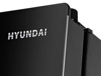 Холодильник Hyundai CS6503FV 2-хкамерн. черное стекло инвертер - купить недорого с доставкой в интернет-магазине