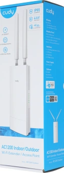 Повторитель беспроводного сигнала Cudy RE1200 Outdoor AC1200 Wi-Fi белый - купить недорого с доставкой в интернет-магазине