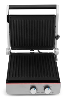 Электрогриль Domfy Metal DSM-EG502 2200Вт черный/серебристый - купить недорого с доставкой в интернет-магазине