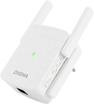 Повторитель беспроводного сигнала Digma D-WR400 AC1200 10/100BASE-TX/Wi-Fi белый - купить недорого с доставкой в интернет-магазине