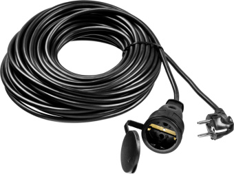 Удлинитель силовой Stayer 55028-20 3x1.5кв.мм 1розет. 20м ПВС без катушки черный - купить недорого с доставкой в интернет-магазине