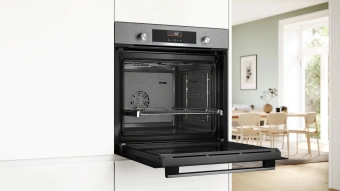 Духовой шкаф Электрический Bosch HBG536ES3 серебристый - купить недорого с доставкой в интернет-магазине