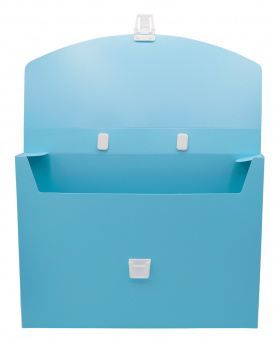 Портфель Бюрократ Pastel PASTPP01BLUE 1 отдел. A4 пластик 0.7мм голубой - купить недорого с доставкой в интернет-магазине