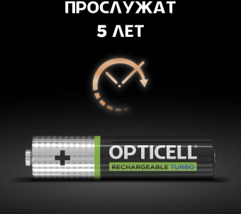 Аккумулятор Opticell Turbo 6080003 AAA NiMH 970mAh (2шт) блистер - купить недорого с доставкой в интернет-магазине
