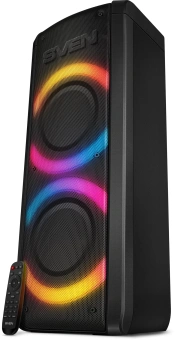 Колонка порт. Sven АС PS-710 черный 100W 1.0 BT/3.5Jack 10м 4400mAh - купить недорого с доставкой в интернет-магазине