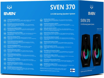 Колонки Sven 370 2.0 черный 6Вт - купить недорого с доставкой в интернет-магазине