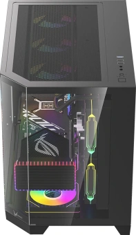 Корпус Formula Crystal Z6M Floe черный без БП mATX 4x120mm 2xUSB3.0 audio bott PSU - купить недорого с доставкой в интернет-магазине