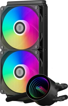 Система водяного охлаждения PcCooler DA240 V2 ARGB Soc-AM5/AM4/1200/1700/1851 черный 4-pin 36.5dB Al Ret (DA240 V2 ARGB BK) - купить недорого с доставкой в интернет-магазине