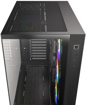 Корпус ID-Cooling View 510 черный без БП ATX 10x120mm 1xUSB3.0 audio bott PSU - купить недорого с доставкой в интернет-магазине