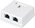 Розетка Cabeus WS-8P8C-CAT.6-SH-2 комп. RJ45 2 кат.6 бел.