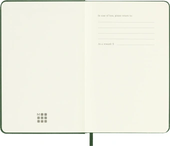 Блокнот Moleskine CLASSIC QP012K15 Pocket 90x140мм 192стр. нелинованный твердая обложка зеленый - купить недорого с доставкой в интернет-магазине