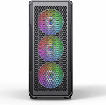 Корпус Accord 3338 черный без БП ATX 1xUSB2.0 1xUSB3.0 audio bott PSU - купить недорого с доставкой в интернет-магазине
