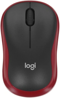Мышь Logitech M185 черный/красный оптическая 1000dpi беспров. USB для ноутбука 2but (910-002633) - купить недорого с доставкой в интернет-магазине