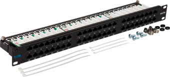 Патч-панель Lanmaster TWT-PP48/1U-U5E 19" 1U 48xRJ45 кат.5E UTP - купить недорого с доставкой в интернет-магазине