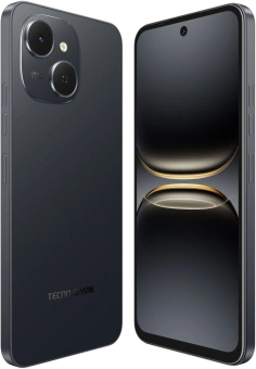Смартфон Tecno Spark 40C 256Gb 8Gb черный моноблок 3G 4G 2Sim 6.67" 720x1600 Android 15 13Mpix 802.11 a/b/g/n/ac/ax GPS GSM900/1800 Protect FM microSD max1024Gb - купить недорого с доставкой в интернет-магазине
