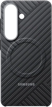 Чехол (клип-кейс) Samsung для Samsung Galaxy S26 Carbon Magnet Case with MagSafe серый (EF-KS942SSEGRU) - купить недорого с доставкой в интернет-магазине