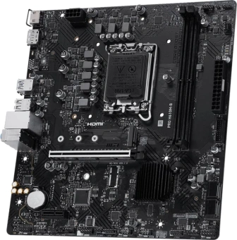 Материнская плата MSI PRO H610M-B Soc-1700 Intel H610 2xDDR5 mATX AC`97 8ch(7.1) GbLAN+HDMI+DP - купить недорого с доставкой в интернет-магазине