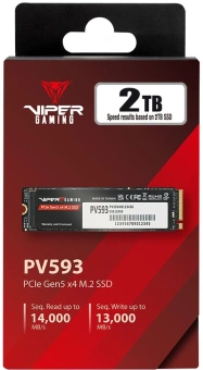 Накопитель SSD Patriot PCIe 5.0 x4 2TB PV593P2TBM28H Viper VP593 M.2 2280 - купить недорого с доставкой в интернет-магазине