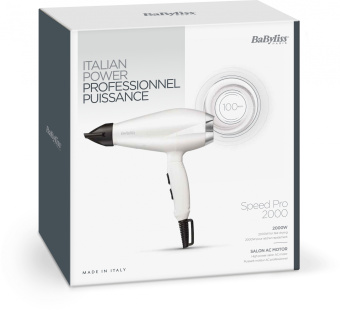 Фен Babyliss 6704WE 2000Вт белый/серебристый - купить недорого с доставкой в интернет-магазине