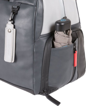 Сумка дорожная Piquadro Urban BV4447UB00/GRN серая/черная натур.кожа - купить недорого с доставкой в интернет-магазине
