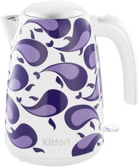 Тостер Kitfort КТ-6863 1080Вт белый/фиолетовый - купить недорого с доставкой в интернет-магазине