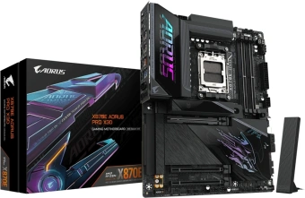 Материнская плата Gigabyte X870E AORUS PRO X3D Socket AM5 AMD X870E 4xDDR5 ATX AC`97 8ch(7.1) 5Gigabit RAID+HDMI - купить недорого с доставкой в интернет-магазине