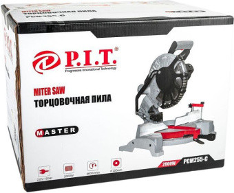 Торцовочная пила P.I.T. PCM255-C МАСТЕР 2000Вт 4800об/мин d=255мм - купить недорого с доставкой в интернет-магазине