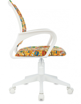 Кресло детское Бюрократ BUROKIDS 1 W оранжевый бэнг крестов. пластик пластик белый - купить недорого с доставкой в интернет-магазине