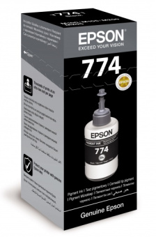 Чернила Epson 774 C13T77414A черный 70мл для Epson M100/101/105/200/201 - купить недорого с доставкой в интернет-магазине