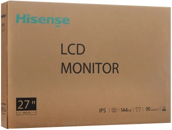 Монитор Hisense 27" 27N3Q черный IPS LED 16:9 HDMI матовая 1000:1 250cd 178гр/178гр 1920x1080 144Hz VGA FHD - купить недорого с доставкой в интернет-магазине