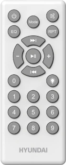 Минисистема Hyundai H-MC1292 черный 18Вт FM USB BT micro SD - купить недорого с доставкой в интернет-магазине
