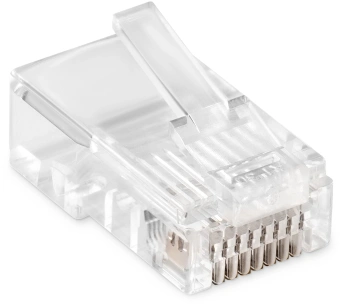 Коннектор Buro (BU-CONRJ45-50PCS) RJ45 прозрачный (упак.:50шт) - купить недорого с доставкой в интернет-магазине