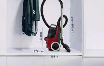 Пылесос Gorenje VC2202G4AHR 2000Вт красный/черный - купить недорого с доставкой в интернет-магазине