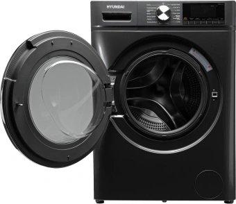 Стиральная машина Hyundai WFD8401 класс: B загр.фронтальная макс.:8кг (с сушкой) темно-серый инвертор - купить недорого с доставкой в интернет-магазине