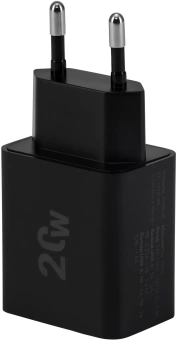 Сетевое зар./устр. Digma DGW2D 20W 3A+1A (PD+QC) USB-C/USB-A универсальное черный (DGW2D0F110BK) - купить недорого с доставкой в интернет-магазине