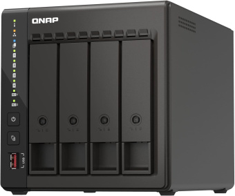 Сетевое хранилище NAS Qnap Original TS-453E-8G 4-bay настольный Celeron J6412 - купить недорого с доставкой в интернет-магазине