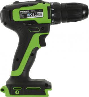 Дрель-шуруповерт Greenworks GD24DD35 аккум. патрон:быстрозажимной (3704007) - купить недорого с доставкой в интернет-магазине