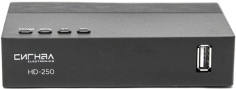 Ресивер DVB-T2 Сигнал Эфир HD-250 черный - купить недорого с доставкой в интернет-магазине