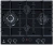Газовая варочная поверхность Lex GVG 646T BBL черный - купить недорого с доставкой в интернет-магазине