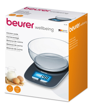 Весы кухонные электронные Beurer KS25 макс.вес:3кг черный - купить недорого с доставкой в интернет-магазине