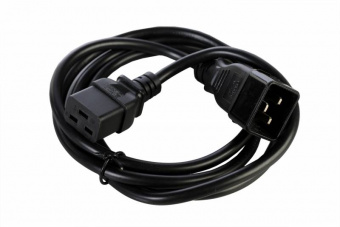 Шнур питания Rem R-16-Cord-C19-C20-1.8 C19-C20 проводник.:3x1мм2 1.8м 220В 16А (упак.:1шт) черный - купить недорого с доставкой в интернет-магазине