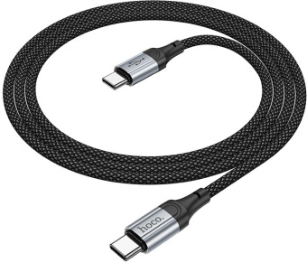 Кабель Hoco X102 Fresh Type-C to Type-C USB Type-C (m)-USB Type-C (m) 1м черный коробка - купить недорого с доставкой в интернет-магазине
